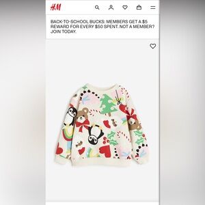 H&M Toddler Christmas Sweater
